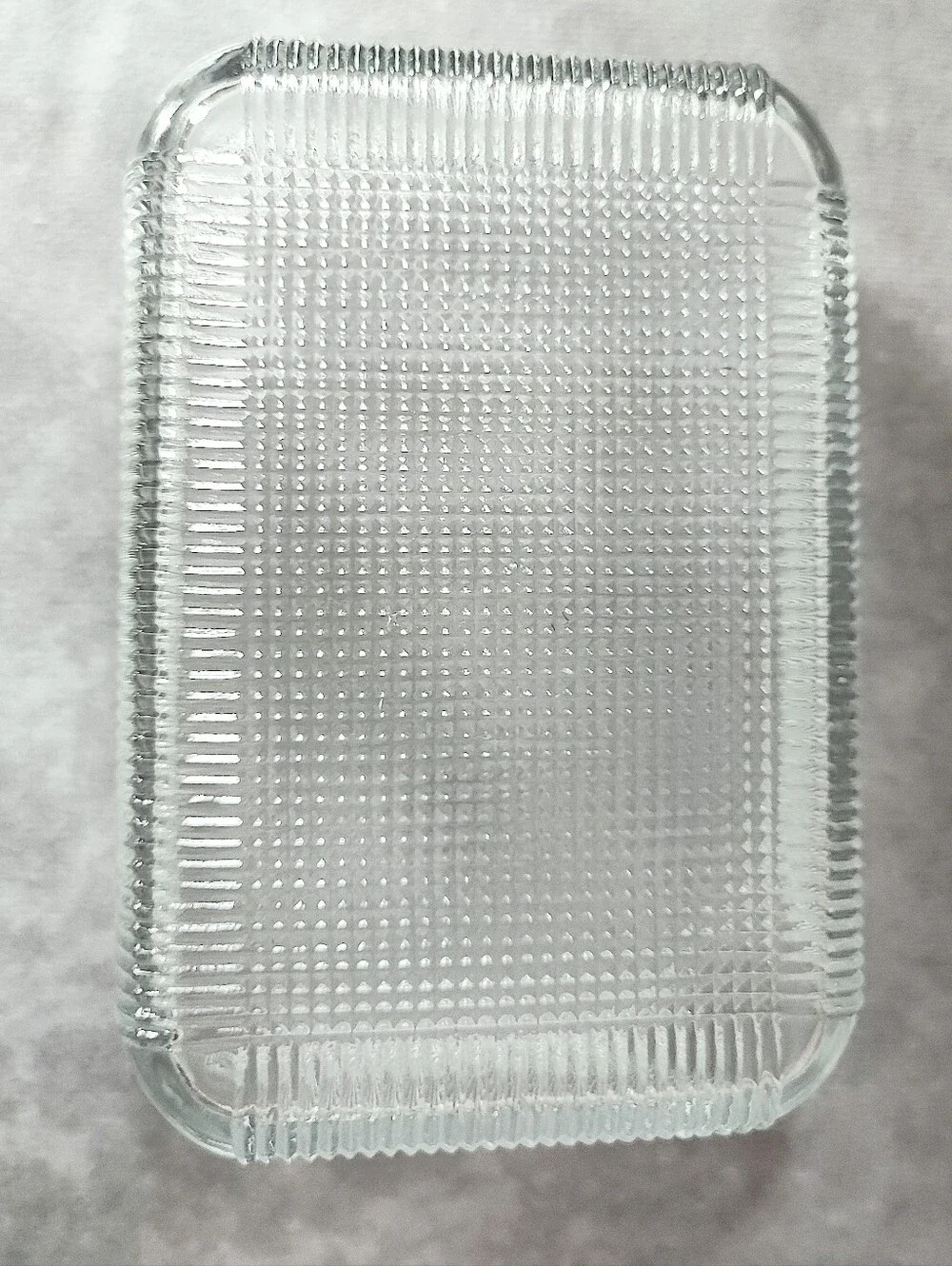 Crate & Barrel Clear Glass Covered Butter Dish with Cow Lid Holds 4 Sticks CHIP - Picture 5 of 9